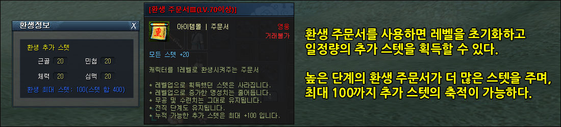 Strengthening Your Character's Foundation - 2. Rebirth for Extra Stats and Steady New Growth