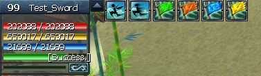 บัฟ Guild Plus แสดงผลบนแถบสถานะตัวละคร