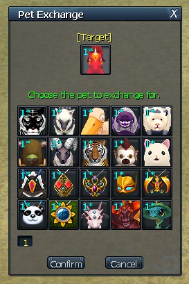 หน้าต่างแลกเปลี่ยนสัตว์เลี้ยง (Pet Exchange)