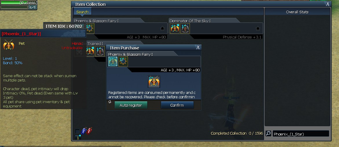 ลงทะเบียนไอเท็มมอลใน Item Collection