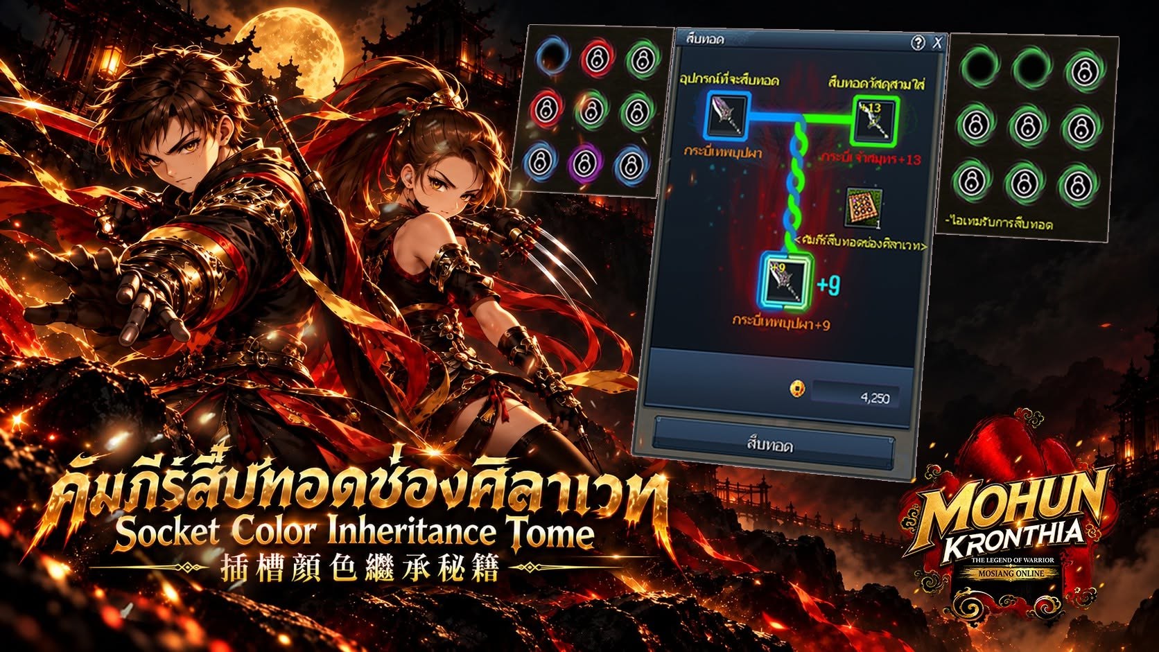 Socket Color Inheritance Tome - the Magic Stone Socket Inheritance system of Mohun Kronthia